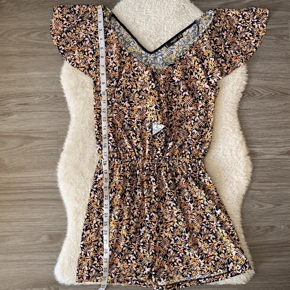 Mango Floral Boho Frill  Neckline Romper Size XXS - Picture 16 of 17